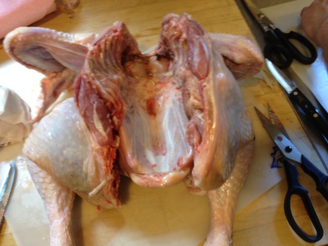 It was a real pain to cut out the backbone.